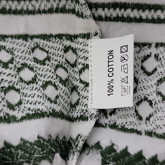 Julia Amory Scalloped Hem Caftan Dress in Green XS NWT - Picture 5 of 5